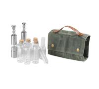 Camping spiceOrganizer - 12 Piece TravelKitchen Holder, Portable Simple to Carry Seasoning Containers | Canvas TravelspiceContainer Set, Camping Seasoning Kit with Storage Bag for Outdoor Cooking