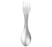 Camping Spork - 2 En 1 Camp Fork Spoon | Ustensile De Camping Combo Ultra Léger | Spork Écologique Pour La Randonnée En Randonnée À L'extérieur | Outil De Kit De Désordre Portable En Titane Ou En Rési