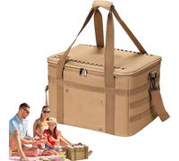 Camping Storage Bag - 14.96x14.57x9.84in Insulated Portable Organization | 36l Soft Cooler Waterproof Foldable | for Campers Picnickers Travelers, Large Capacity Thermal Bag for Food Drinks