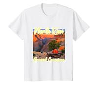 Camping sur la Rive Nord du Grand Canyon T-Shirt, Enfant, Blanc, 3 Ans