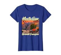 Camping sur la Rive Nord du Grand Canyon T-Shirt, Femme, Bleu Royal, 3XL