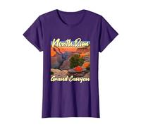 Camping sur la Rive Nord du Grand Canyon T-Shirt, Femme, Violet, M