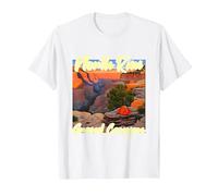 Camping sur la Rive Nord du Grand Canyon T-Shirt, Homme, Blanc, L