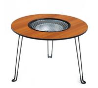 Camping Table de cuisson pliable d'extérieur - Table portable for barbecue, chauffage au charbon de bois, infusion de thé et autres activités de la maison ou de l'intérieur