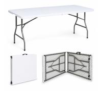 Camping Table de Jardin à Manger Buffet Pliante 180 CM Pliable 8 Personnes