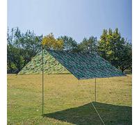 Camping Tarp Tente Légère Légère 210T Tissu imprimé 39.4X 57.1 Pouces, Abri de Moustiquaire à Vent, Facile à Transporter, adapté aux Voyages en Plein Air, à la Randonnée