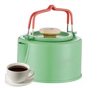 Camping Tea Kettle - Bouillons Bouillants De Camping | 1100 Ml De Petite Théorie | Chaudière À Eau Légère | Poignée Résistante À La Chaleur Eau Chaude | Cafetière De Feu De Camp Portable Pour Pique-ni