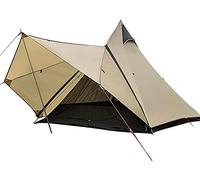 Camping Teepee Tent Yurt Tent with Screen 4 Season Double Layers Waterproof Anti-Windproof Tents for Outdoor Camping Hiking 3-4 Person