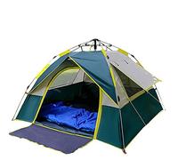 Camping Tent for Two Persons, One Door and Three Windows, Camping Outing, Portable Automatic Tent with Fake Double-Layer Weatherproof