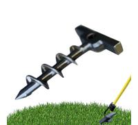 Camping Tent Stakes - Aluminum Ground Stakes, Heavy Duty Stake | Garden Screw Pins For Landscape, Camping, Backpacking, Canopy, Greenhouse, Beach, Sand, Playground Signs, Tent Securing