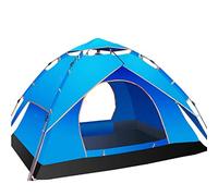 Camping Tents, 3-4 Person Automatic Pop up Tent Has Two Using Ways, Double Layers Waterproof,Perfect for Beach, Outdoor,Hiking