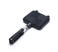 Camping Toastie Maker, Double Side Toasted Sandwich Maker, Non-Stick Stovetop Bread Frying Pan with Heat-Resistant Handles for Home Outdoor Camping (1pcs)