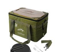 Camping Tote Organisateur, Campin g Gear Organizer - Camp Utility Tote Bag Box Organization de Voyage SUV Kitchen Beach Picnic Car Appartements de Salle de Bain