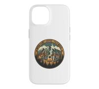Camping Vacation Mountains Coffee and Folk Music Coque pour iPhone 14
