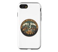 Camping Vacation Mountains Coffee and Folk Music Coque pour iPhone SE (2020) / 7/8