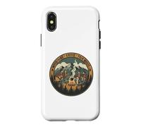Camping Vacation Mountains Coffee and Folk Music Coque pour iPhone X/XS