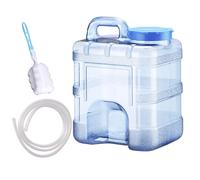 Camping Water, Liquid Container, 9.45x7.87x12.2 inches, Portable Dispenser, Leak Proof, Food Grade, Heavy Duty, Ten Liter, Outdoor Storage, for Farm Utility, RV Supply, Home Patio, Pool Workshop