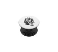 Camping Wolf Wild Outdoor Nature Wildlife Camper PopSockets PopGrip Adhésif
