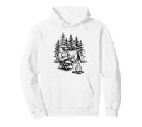 Camping Wolf Wild Outdoor Nature Wildlife Camper Sweat à Capuche
