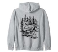 Camping Wolf Wild Outdoor Nature Wildlife Camper Sweat à Capuche