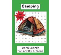 Camping Word Search: Puzzle book with Easy/Medium to Read about Nature, Tents, Streams and more| Puzzle gets harder as goes along | 8.5x11 inches, ... Gifts for gifts, free time, travel