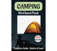 Camping Word Search Puzzle Book: Word Search with Easy to Read Print About Camping, Fishing ,Hunting, Outdoor and Many More | 6x9 inches, 110 pages | ... Gift for Vacations, Holidays and Free Time