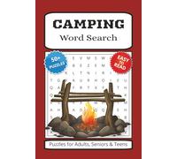 Camping Word search Puzzle Book: Words searches with easy to Read Print about Camping, Campfire, Road trip and more | 6x9 inches, 110 pages | 50+ ... Gifts for Holidays And Free Times