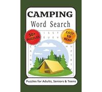 Camping Word Search Puzzle: Word Search with Easy to Read Print about Camping, Outdoor, Wilderness Words and More | 6x9 inches, 110 pages | 50+ Puzzles. Gift for Vacations, Holidays and Relaxation