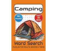 Camping Word Search: Word Searches with Easy to Read Print about Camping, Hiking, Outdoor Adventures, and More | 6x9 inches, 110 pages | 50+ Puzzles ... Gift for Vacations, Holidays and Leisure Times