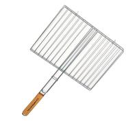 Campingaz 205689 grille pour barbecue rectangulaire double manche en bois 35 x 25 cm