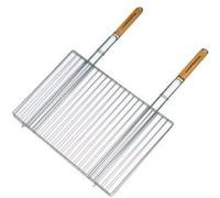 Campingaz 205702 grille pour barbecue rectangulaire double manche en bois 48 x 27,5 cm G