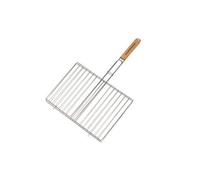 Campingaz Grille pour barbecue 205703 Rectangulaire double 40 x 29 cm Manche en bois