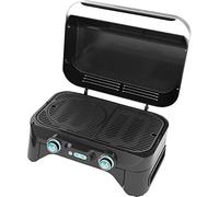 Campingaz Attitude 2100 EX Barbecue à gaz portable, 2 brûleurs en acier, puissance 5 kW, barbecue à gaz de camping avec couvercle, thermomètre numérique et grille de cuisson en fonte