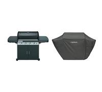 CAMPINGAZ Barbecue à gaz Class 4 LD Plus, 4 brûleurs, Puissance 12.8kW,Système de Nettoyage Facile & BBQ Cover Premium XXL, Housse étanche Barbecue revêtue PU, résistante intempéries
