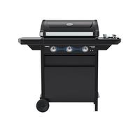 Campingaz Barbecue à gaz Compact 3 LS Dualgas avec cuisinière latérale | 7,5 kW | Chariot gril à gaz avec 3 brûleurs | Système double alimentation: gaz naturel et GPL | Couvercle avec thermomètre
