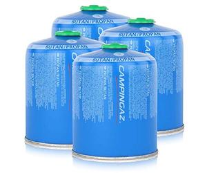 Campingaz CV 470 Plus, 4 cartouches à gaz, pour les réchauds de camping Campingaz à vanne Easy Click Plus pour un montage facile, mélange propane-butane