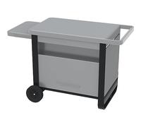 Campingaz Deluxe Trolley, chariot roulant barbecues à poser Attitude et Master Plancha et BlueFlame, avec tiroir et planche et placard frontal, Gris