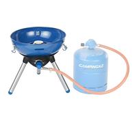 Campingaz Party Grill 400, 2000 W, Grille double-contact, Gaz naturel, Piezo, Bleu, Rond
