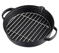 CAMPINGAZ Poêle en Fonte avec Grille en Acier Inoxydable, poêle Large et Ronde pour Barbecue, Ø 31,6 cm