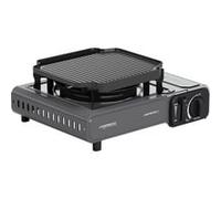 Campingaz Camp Bistro 3 Réchaud & Grill Combo | Réchaud camping à 1 brûleur | 2.200 watts | Cuisinière d'extérieur portable compacte | Étui de transport inclus pour un transport facile | Noir