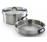 Campingaz Topf-Set Trekking Kit 3-Teilig Edelstahl 1 Topf+ 1 Deckel+ 1 Ensembles De Couverts Pour Le Camping Acier Inoxydable