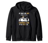 campingcar velo je suis un mec simple j'aime le camping car Sweat à Capuche