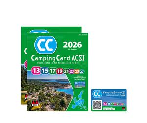 CampingCard ACSI - Carte de réductions & Guide Europe 2026 (Edition allemande)