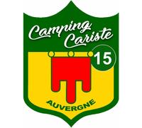 Campingcariste 15 Auvergne - 15x11.2cm - Sticker/Autocollant