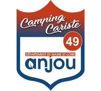 Campingcariste Anjou 49 - 15x11.2cm - Sticker/Autocollant