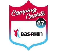 campingcariste Bas-Rhin 67-20x15cm - Sticker
