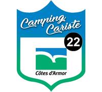 Campingcariste Côtes D'armor 22 - 20x15cm - Sticker/Autocollant