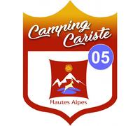 Campingcariste Hautes-Alpes 05 - 10x7.5cm - Sticker/Autocollant