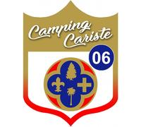 Campingcariste Hautes-Maritimes 06 - 10x7.5cm - Sticker/Autocollant