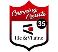 Campingcariste Ille Et Vilaine 35 - 10x7.5cm - Sticker/Autocollant
